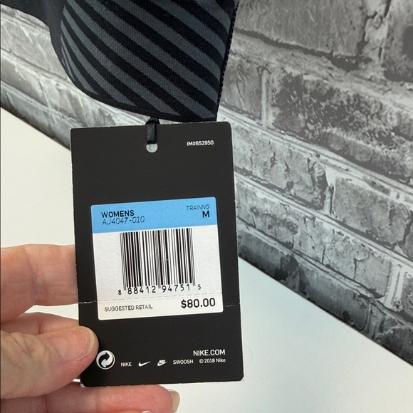 NWT Black and Gray Nike Women's Sports Bra - Picture 2 of 7